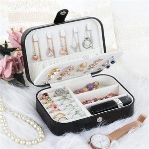 Travel Jewelry Organizer Cases Storage Box for Necklace, Earrings, Rings etc